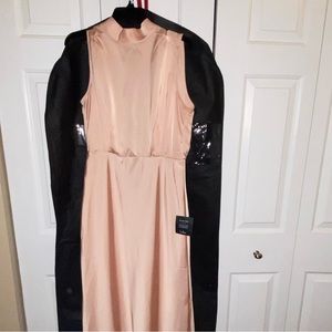 LuLus Blush Pink Satin Dress